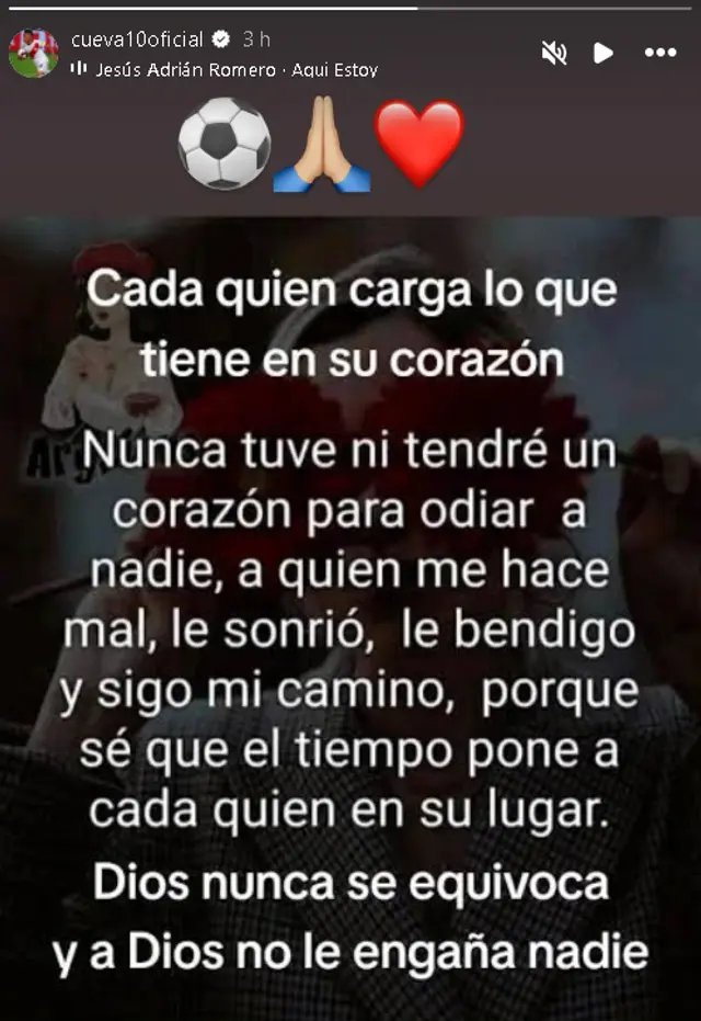 La publicación de Christian Cueva en Instagram    