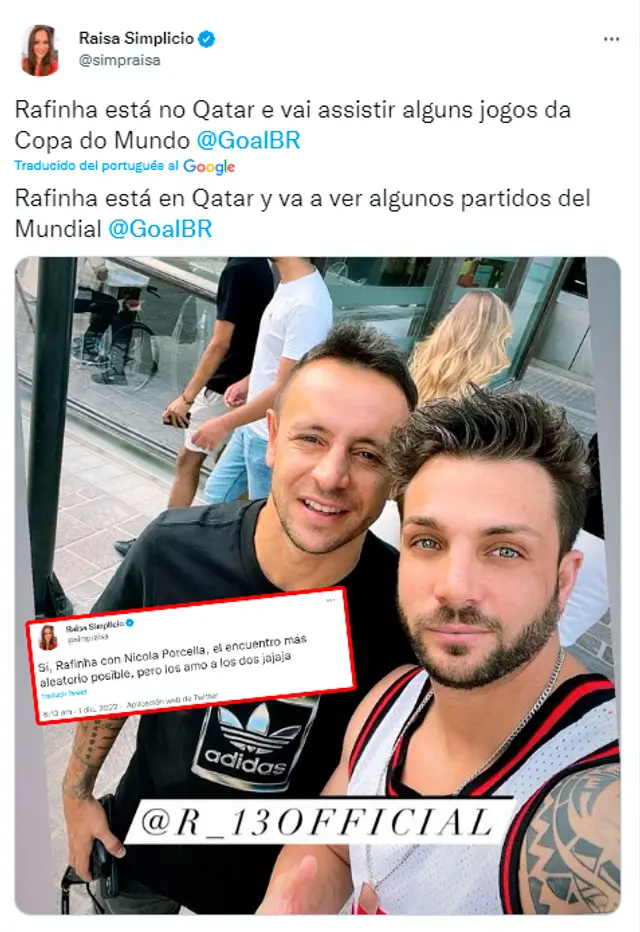 Periodista brasileña elogia a Nicola Porcella Periodista brasileña elogia a Nicola Porcella