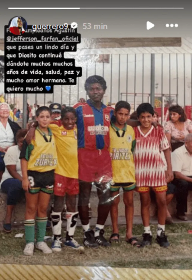 Publicación de Paolo Guerrero en Instagram. Publicación de Paolo Guerrero en Instagram.