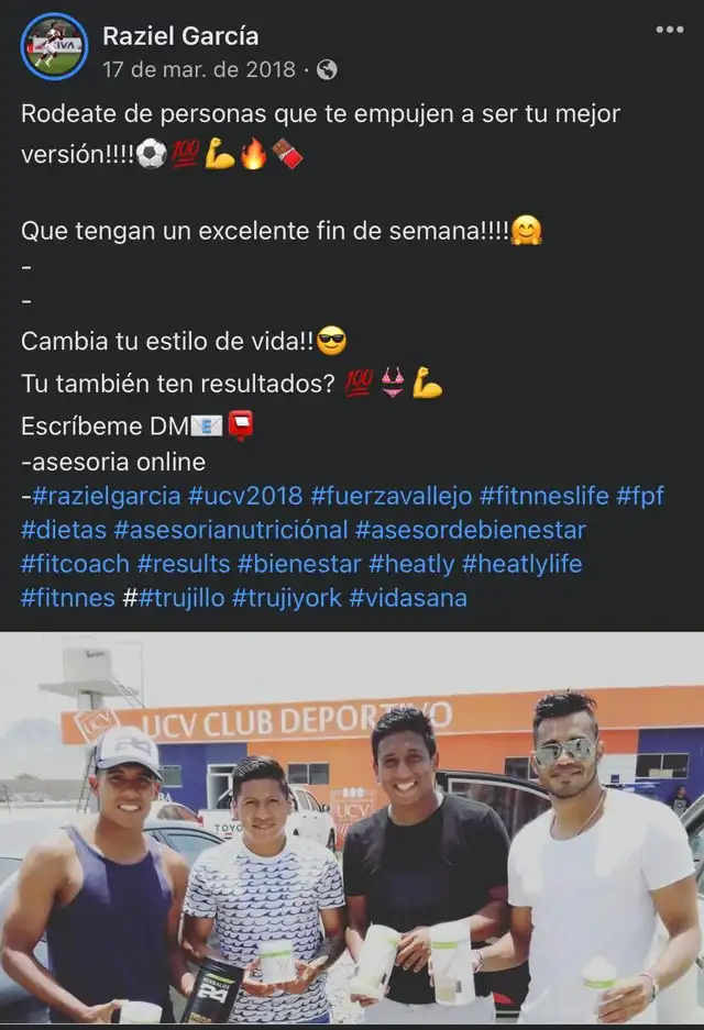 Raziel García vendía Herbalife
