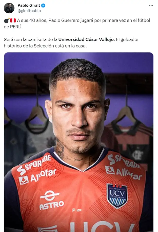 Paolo Guerrero, César Vallejo