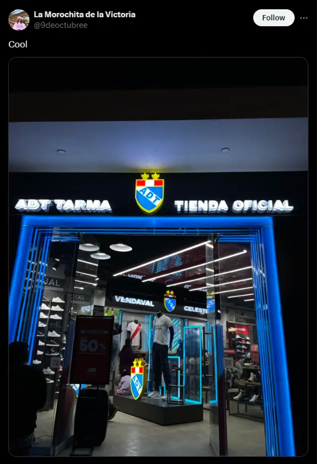 Tienda oficial del club ADT de Tarma Tienda oficial del club ADT de Tarma
