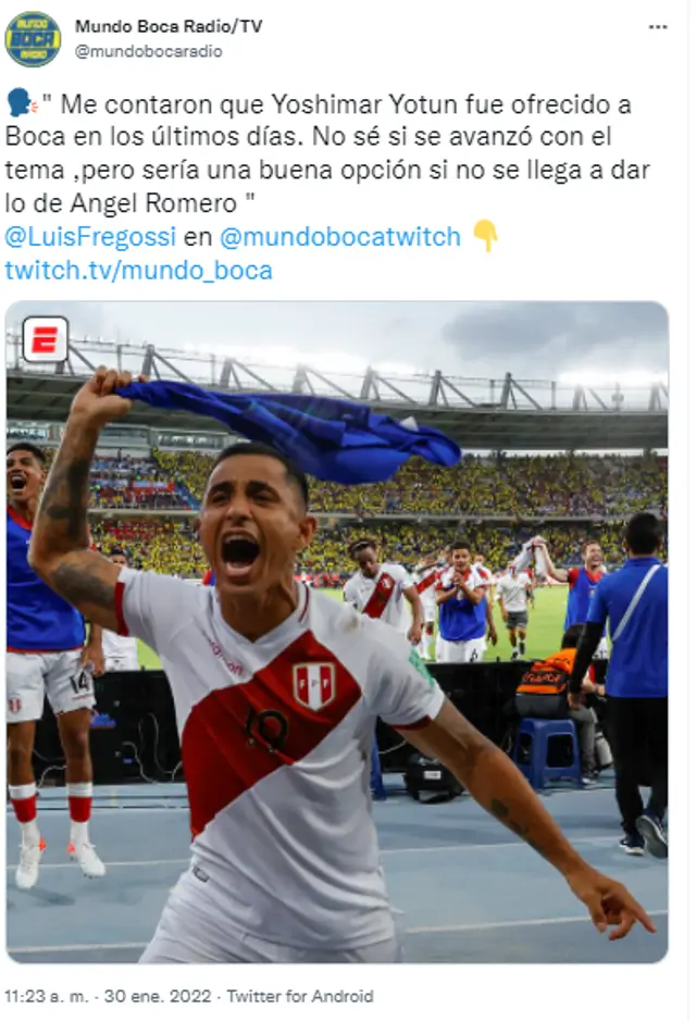 (Foto: Twitter Mundo Boca)   