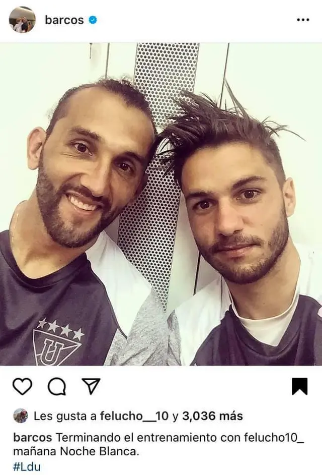 Instagram de Hernán Barcos. (Captura de Pantalla)