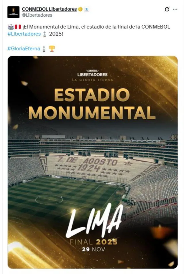 Copa libertadores estadio monumental