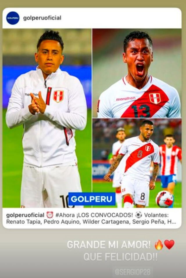 Lista de convocados por Gareca. Sergio Peña  Tepha Loza