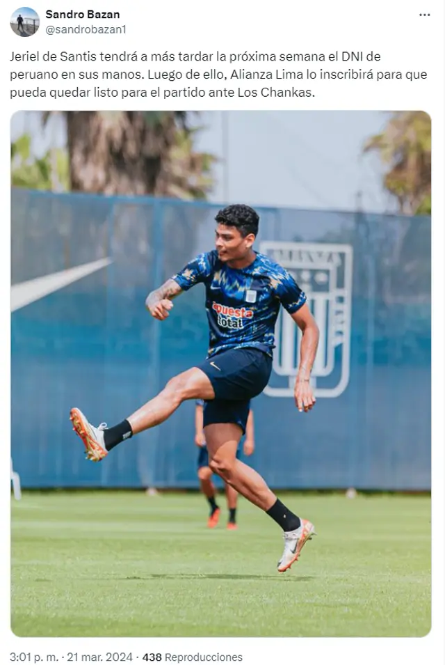 Jeriel De Santis, Alianza Lima