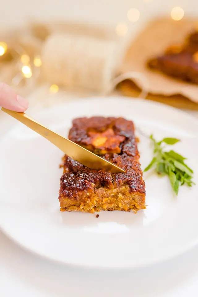  Loaf de legumbres camote y nueces / Foto: cocinavegano.com    