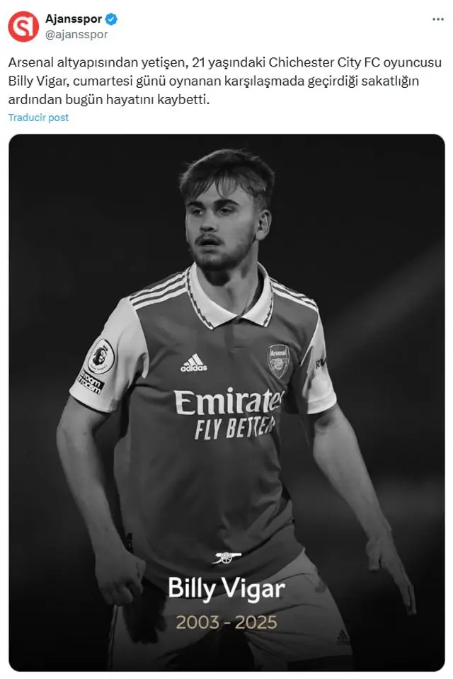 Billy Vigar, Arsenal