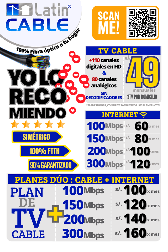 Tarifas de Latin Cable.