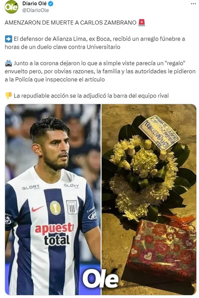 Carlos Zambrano, Alianza Lima Carlos Zambrano, Alianza Lima