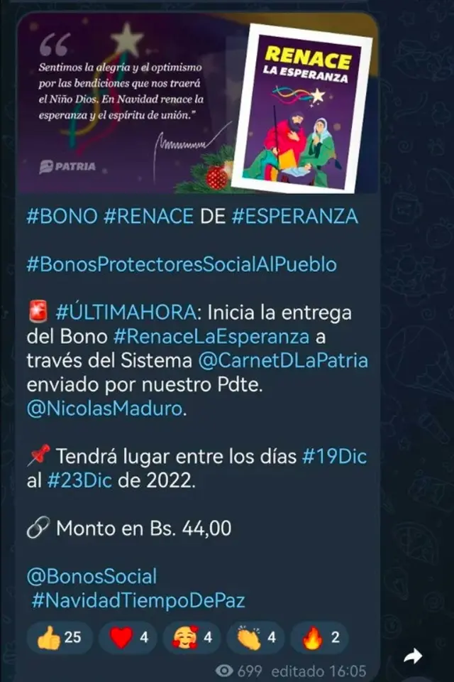 Bono Renace la Esperanza Bono Renace la Esperanza