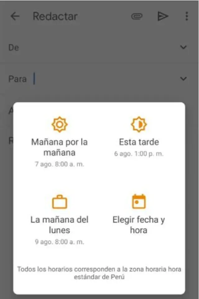 Programa envío de correo electrónico en gamil