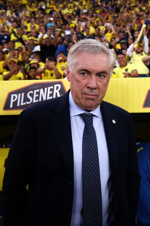 Carlo Ancelotti en el Estadio Monumental Banco Pichincha de Guayaquil   