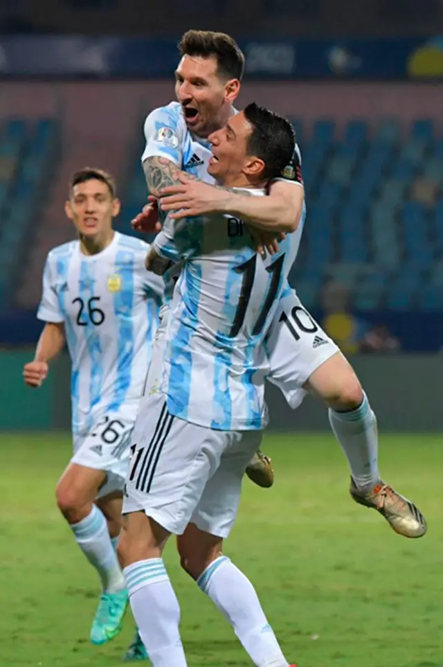 Lionel Messi y Ángel Di María Lionel Messi y Ángel Di María