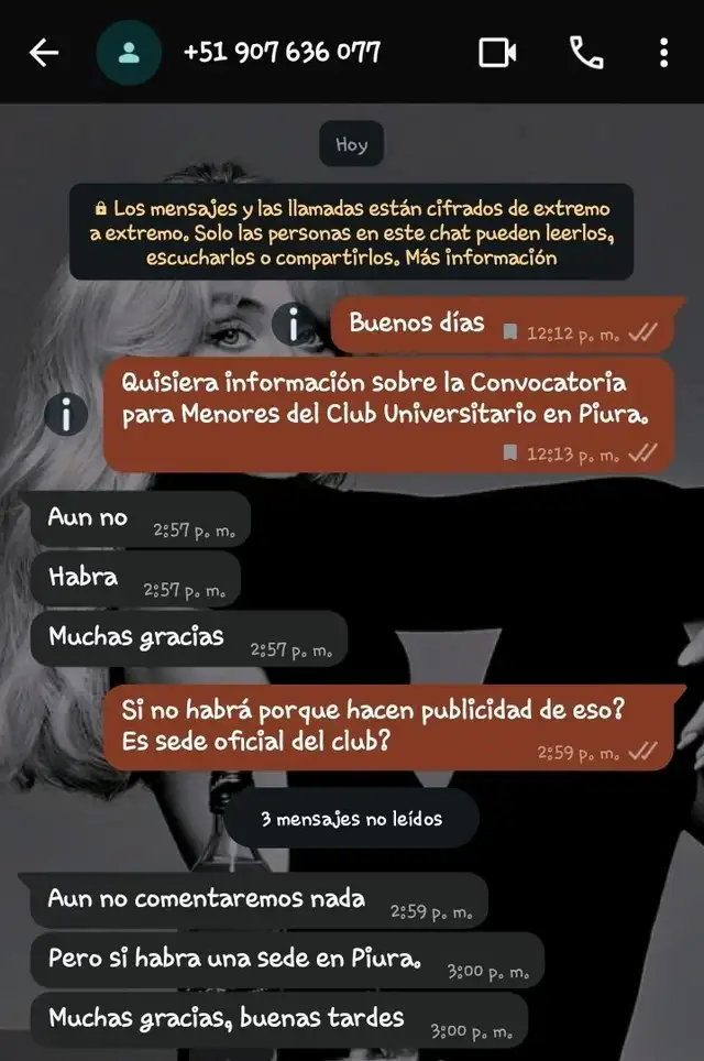 Un hincha buscó información con respecto a la convocatoria. Foto: X