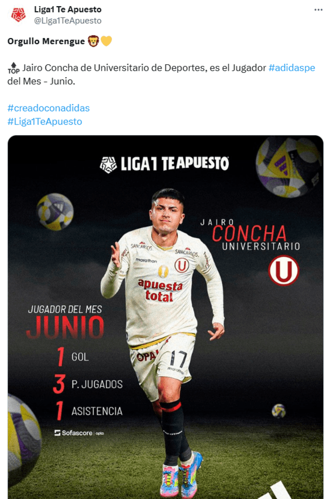 Jairo Concha, Universitario de Deportes
