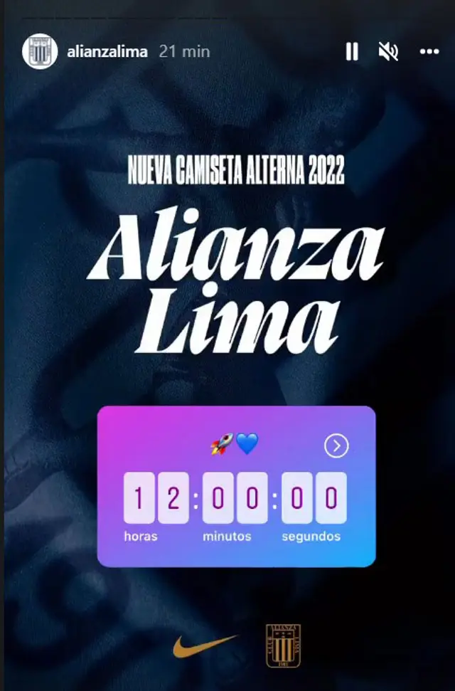 Alianza Lima camiseta alterna 2022 