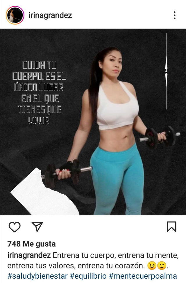 Foto: Instagram Irina Grandez   