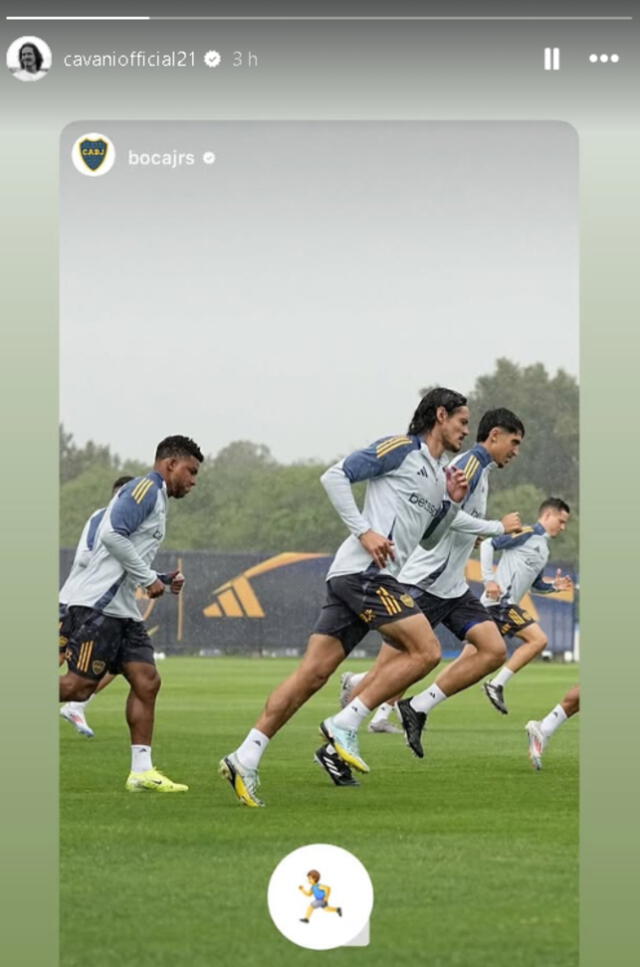 La publicación de Edinson Cavani en Instagram   