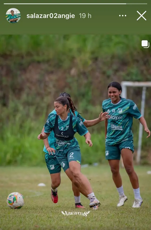 La publicación de Angie Salazar en Instagram desde Colombia La publicación de Angie Salazar en Instagram desde Colombia