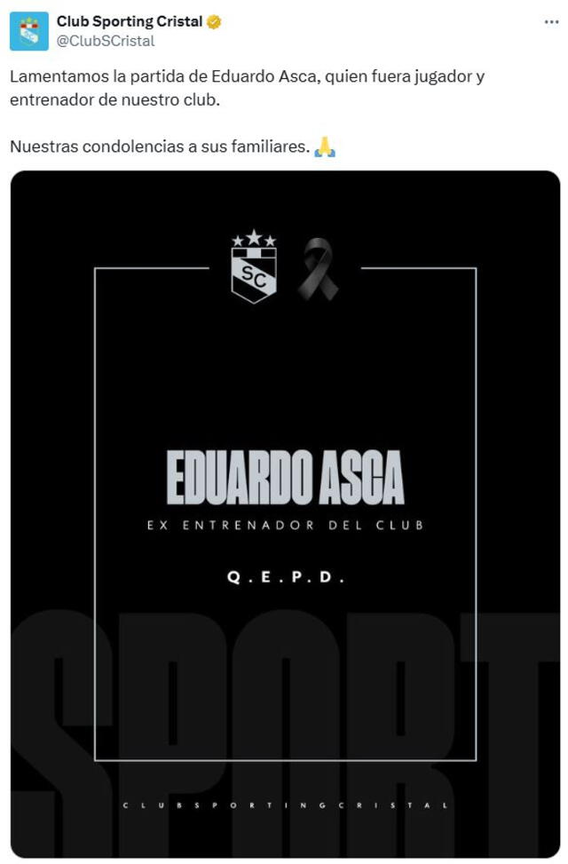 Sporting Cristal, Eduardo Asca