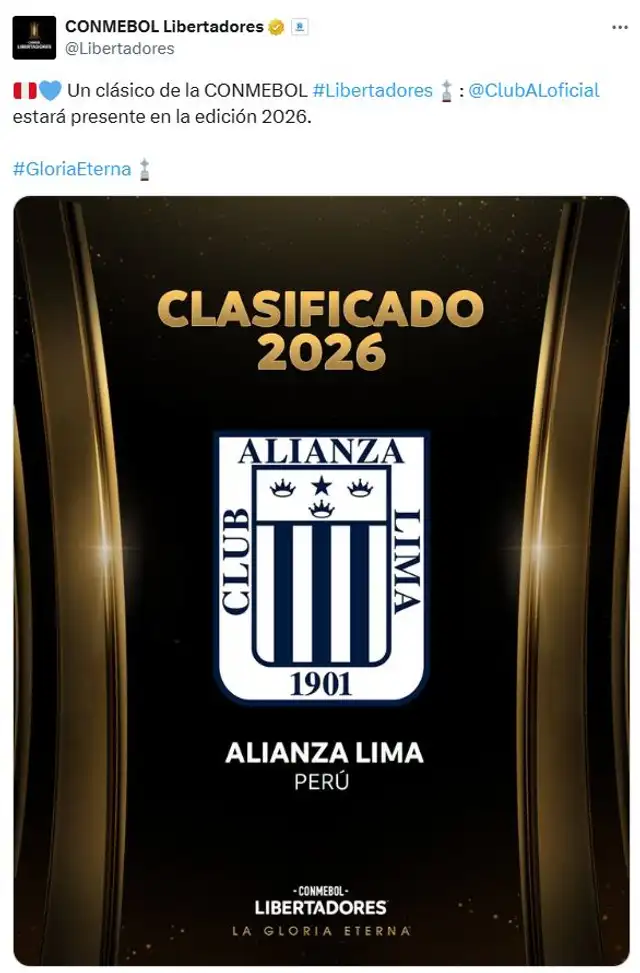 Conmebol, Alianza Lima Conmebol, Alianza Lima