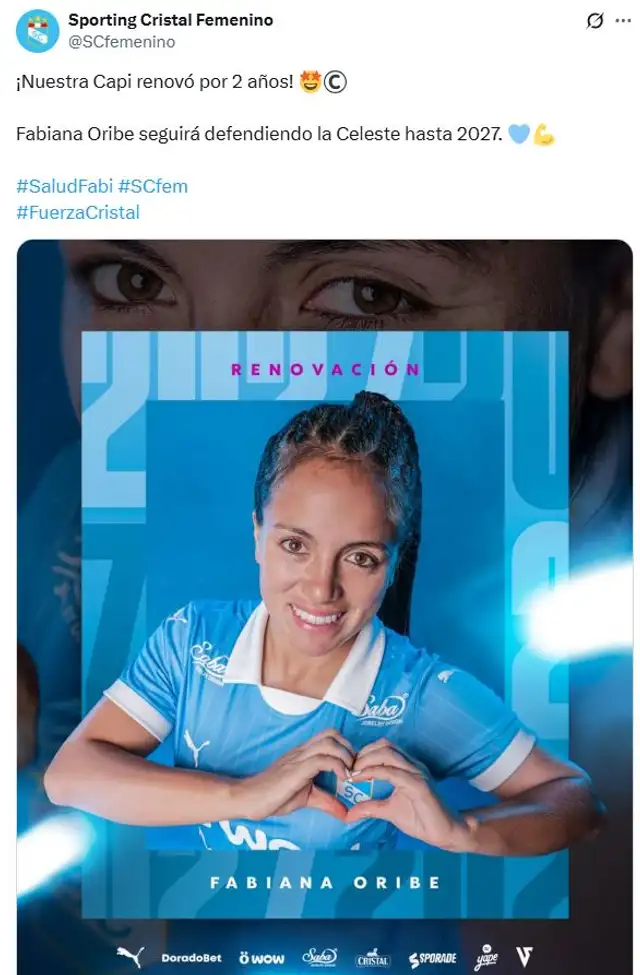 Fabiana Oribe, Sporting Cristal Fabiana Oribe, Sporting Cristal