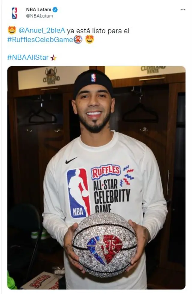 Lunay. Foto: NBA Latam - Twitter. Lunay. Foto: NBA Latam - Twitter.