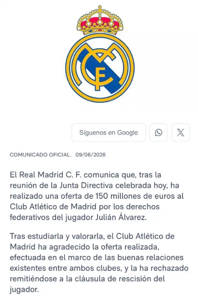 Comunicado de la Casa Blanca sobre Álvarez. Comunicado de la Casa Blanca sobre Álvarez.