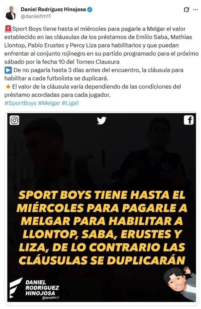 Sport Boys, Melgar Sport Boys, Melgar
