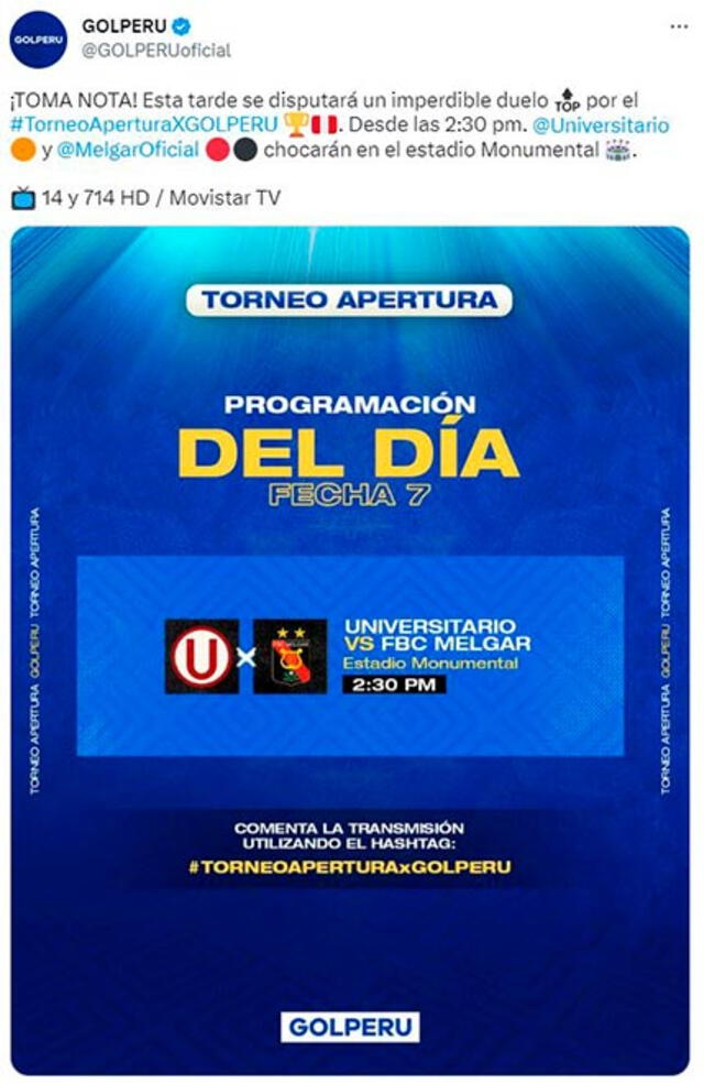 Universitario vs Melgar