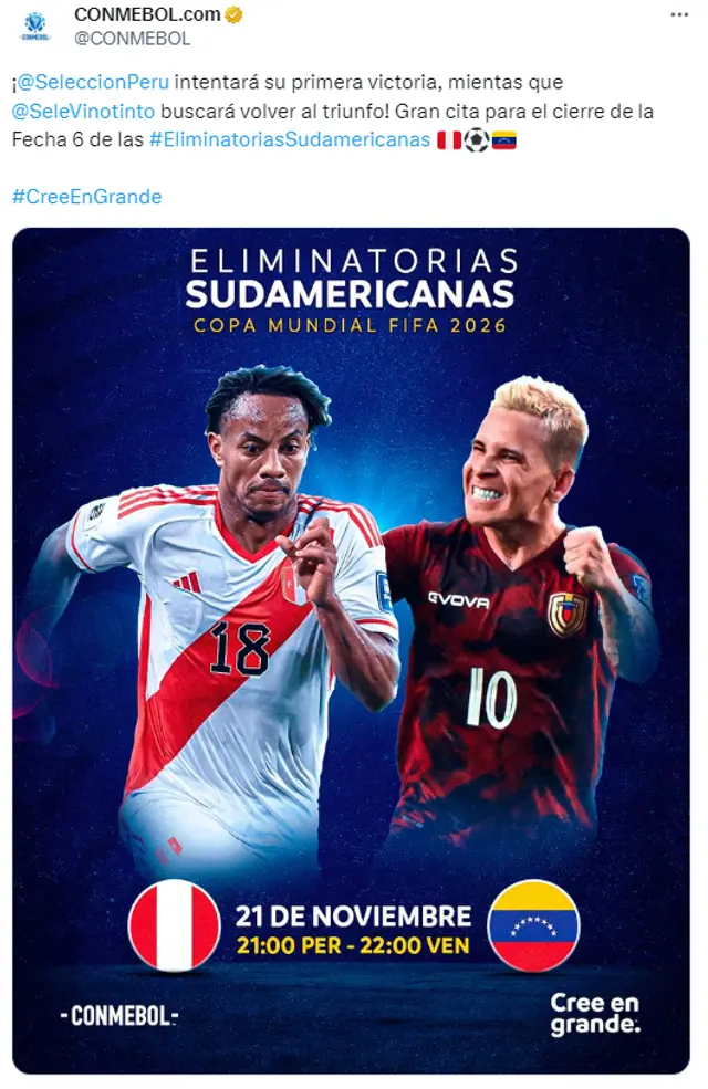 Selección Peruana, Selección de Venezuela 