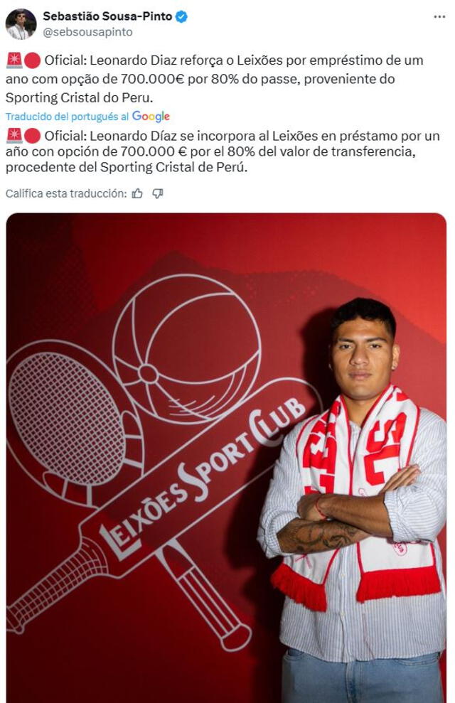 Leonardo Díaz, Sporting Cristal Leonardo Díaz, Sporting Cristal