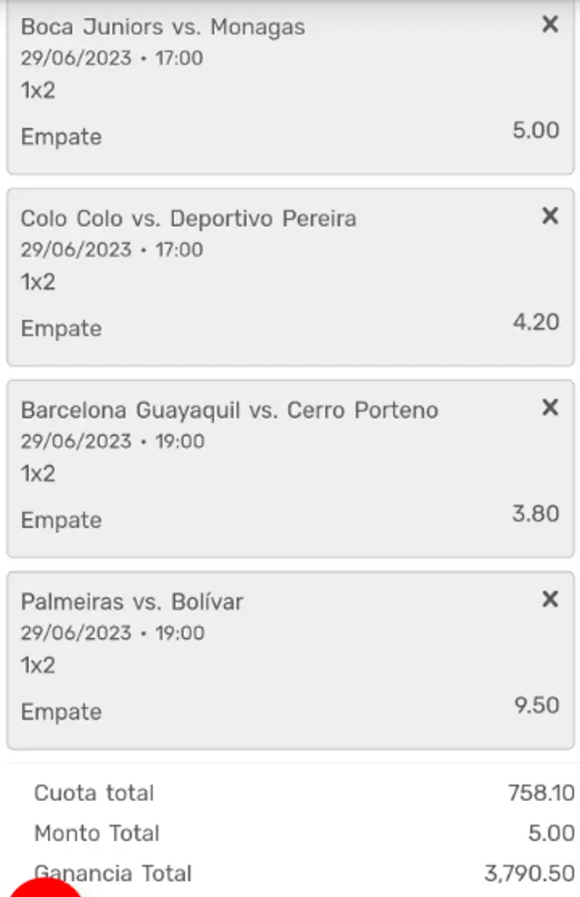 apuesta deportiva Copa Libertadores 2023  Boca Juniors vs. Monagas