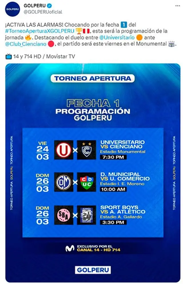 Universitario vs Cienciano