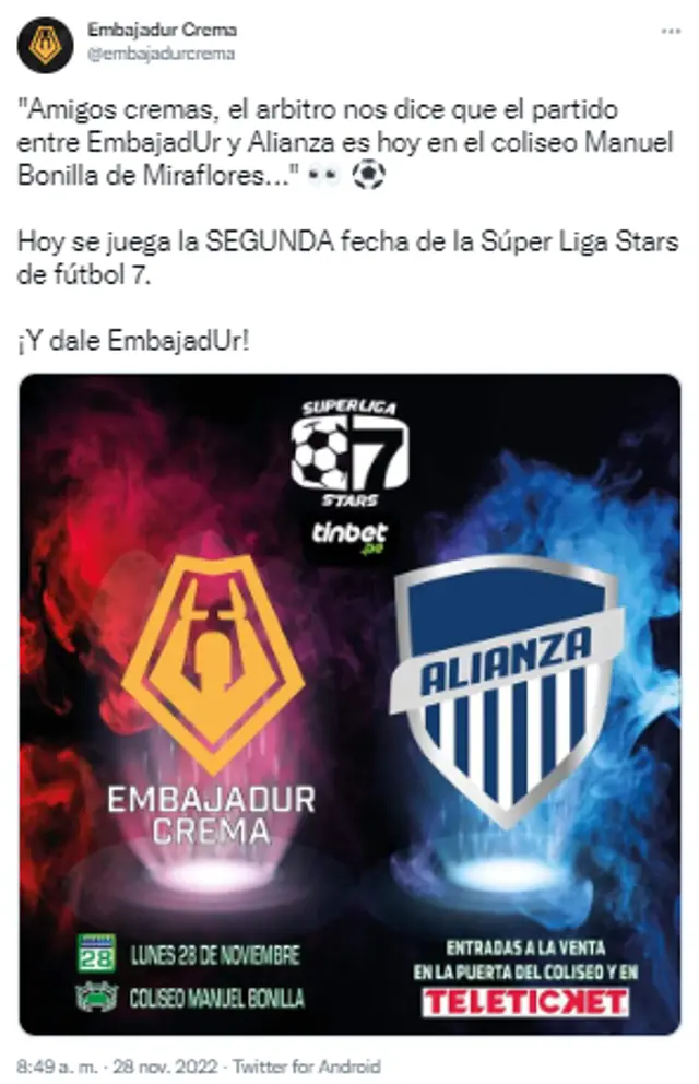 Embajadur Crema recordó el descenso de Alianza Lima. Embajadur Crema recordó el descenso de Alianza Lima.