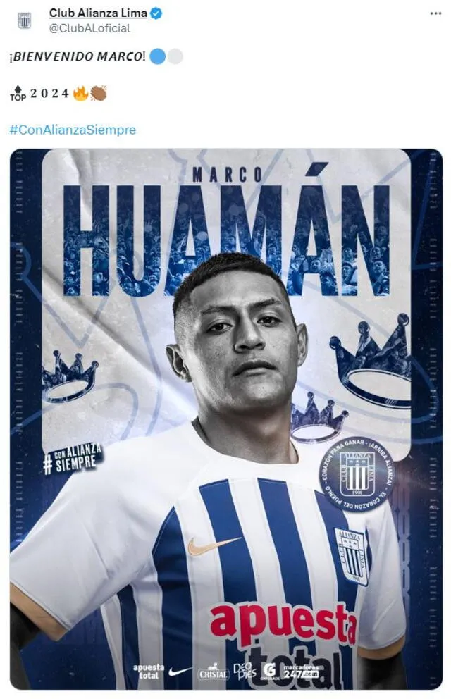 Marco Huamán Alianza Lima