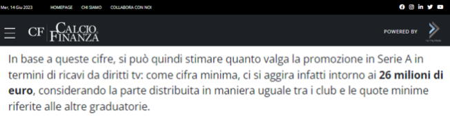 Entérate cuál fue el multimillonario monto que ganó Cagliari por ascender a la Serie A/ Foto: Calcio FInanza