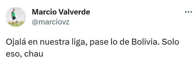Marcio Valverde y el polémico tweet en redes sociales.   