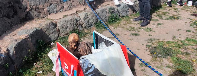 Las autoridades determinarán donde irá a parar la momia. | Foto: La República/Kleber Sánchez URPI-LR   