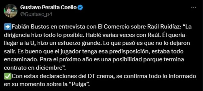 Raúl Ruidíaz si quería llegar a Universitario para el centenario.   