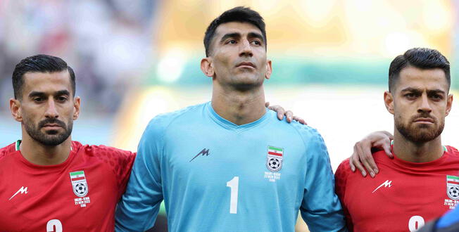 Irán no entonó su himno nacional en Qatar 2022. | Fuente AFP   