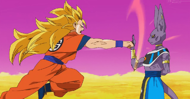  Dragon Ball Super  cómo fue el primer enfrentamiento entre Gokú y Bills