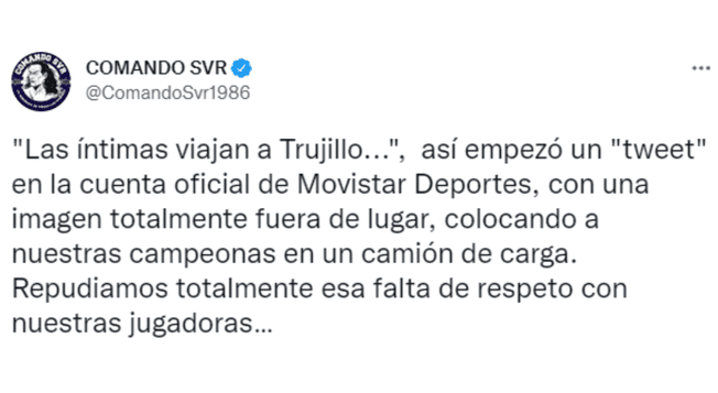 Tweet del Comando Sur| Twitter   