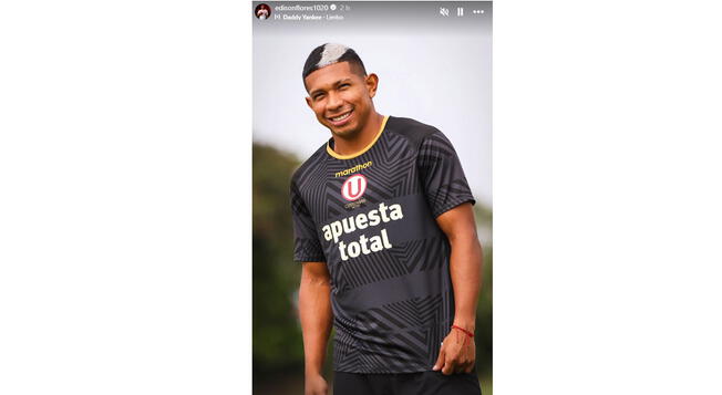 La publicación de Edison Flores que llamó la atención de usuarios.    