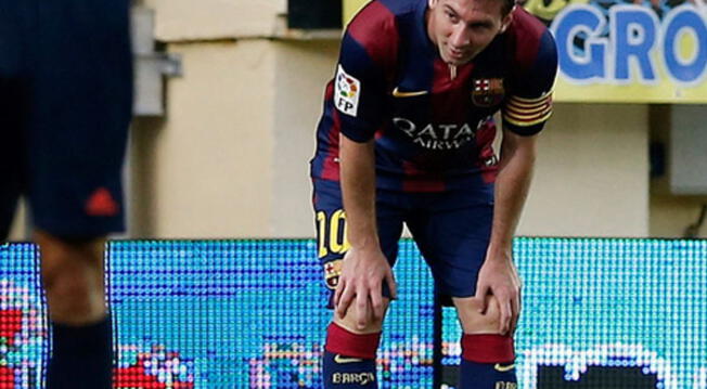 Lionel Messi: Argentino se lesionó en partido ante Villarreal.