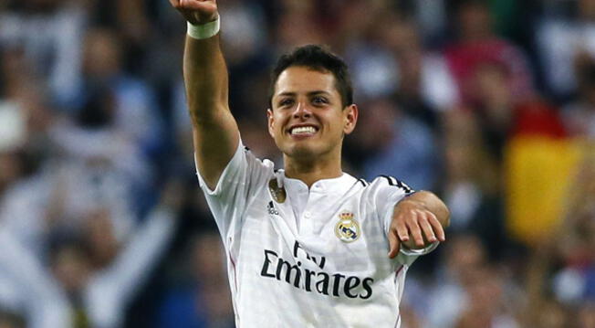 Chicharito Hernández llegó al Real Madrid en 2014 a préstamo procedente del Manchester United.