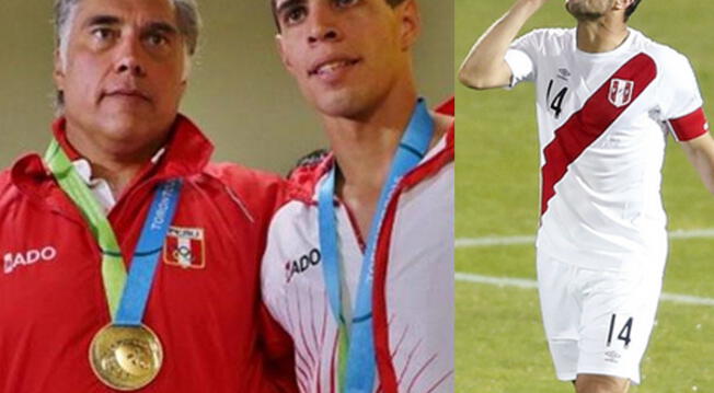 Claudio Pizarro felicitó a medallistas peruanos de Panamericanos 2015.