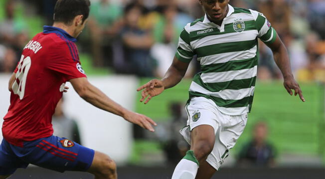 André Carrillo dio pase magistral para el segundo gol del Sporting Lisboa en Champions League.